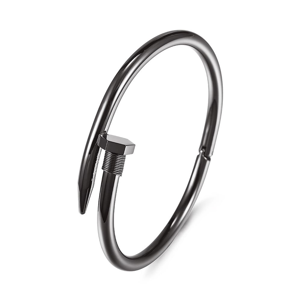 Nail stainless steel bracelet for men . - Picture 3 of 4